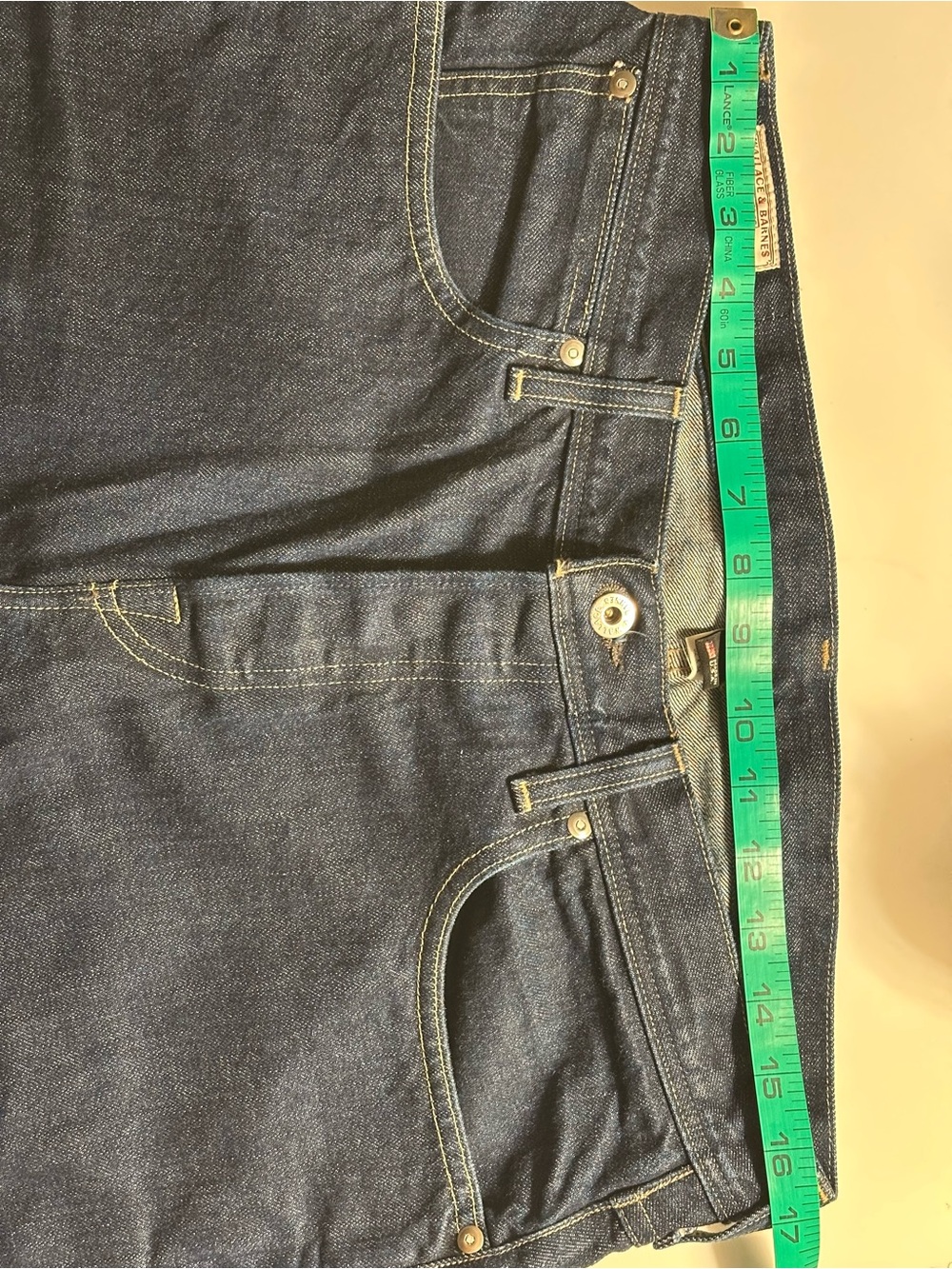 J. Crew Wallace & Barnes Slim Fit Indigo Denim Jean / Rinse Wash / 32x34 - Picture 14 of 16